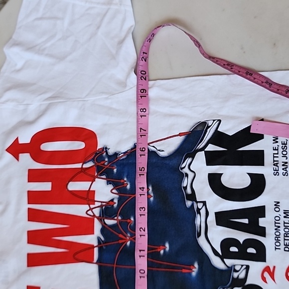 NWT The Who white concert t-shirt size medium unisex - Picture 5 of 8